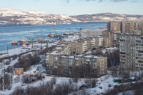 Obraz na płótnie March day in Murmansk w salonie