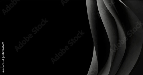 Simple black gradient abstract background for product or text backdrop design