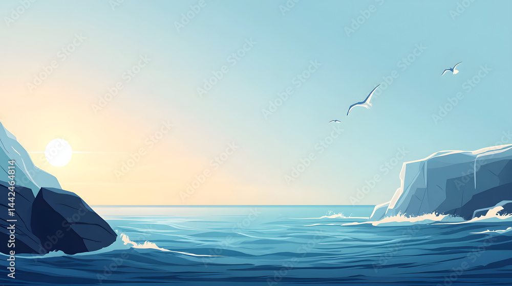 Naklejka premium sea, boat, water, ocean, sky, yacht, sailing, sail, sailboat, ship, summer, horizon, travel, nature, beach, wind, landscape, wave, cloud, lake, sunset, blue, seascape, clouds, sun