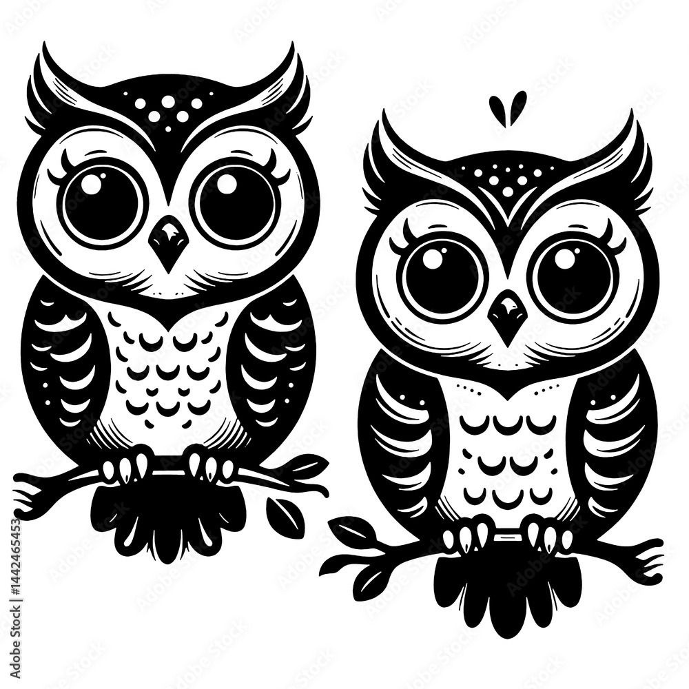 Fototapeta premium owl on a branch