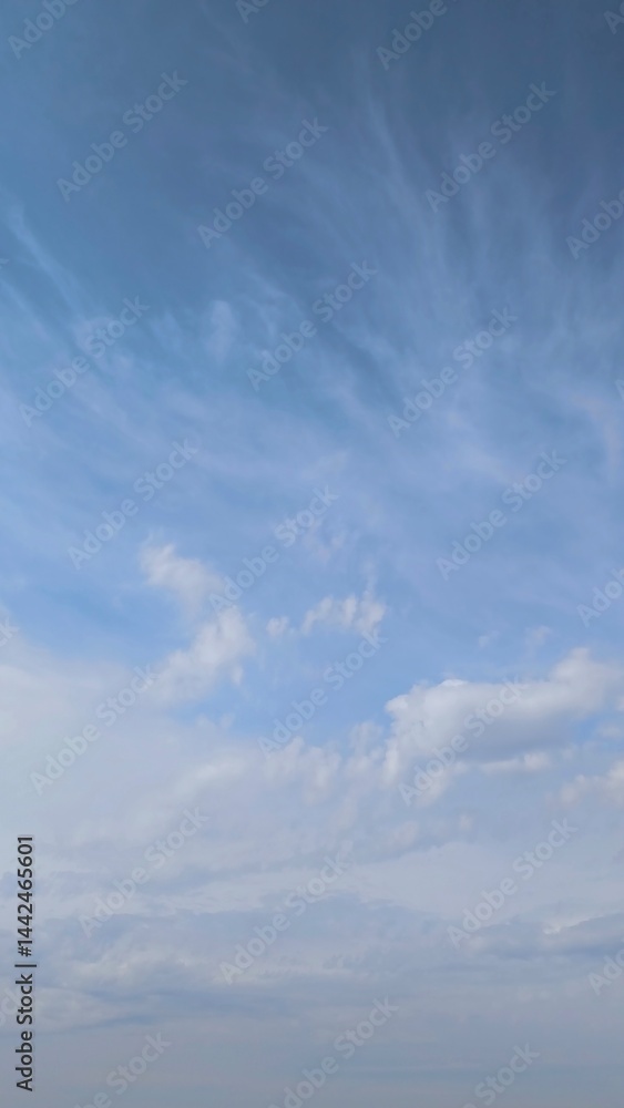 Beautiful blue sky with clouds Beautiful blue sky with clouds