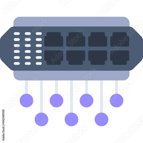Power over Ethernet Switch Icon