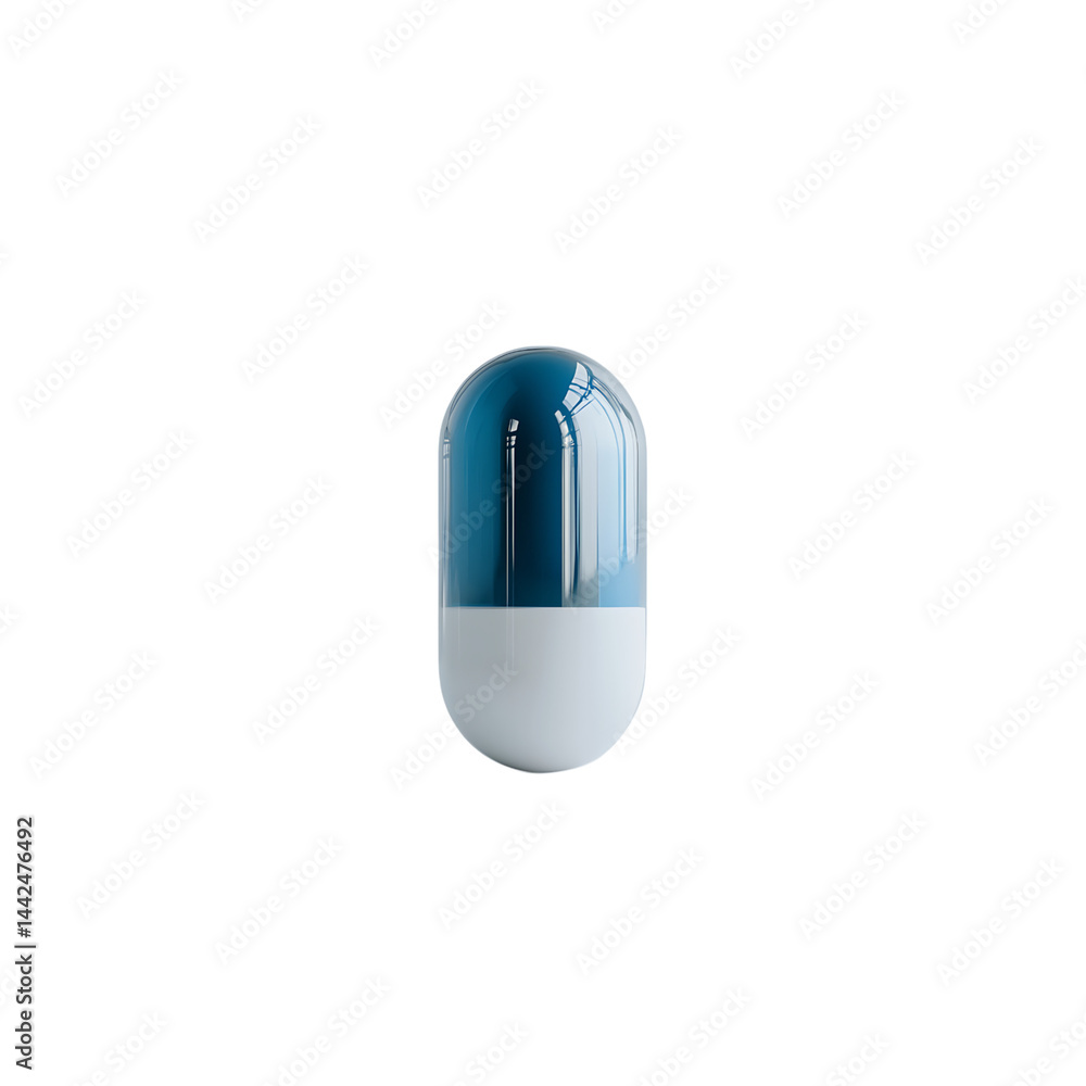 Blue and white capsule pill isolated on white background for medicine healthcare pharmacy and drug concept
Blue and white capsule pill isolated on white background for medicine healthcare pharmacy and drug concept
