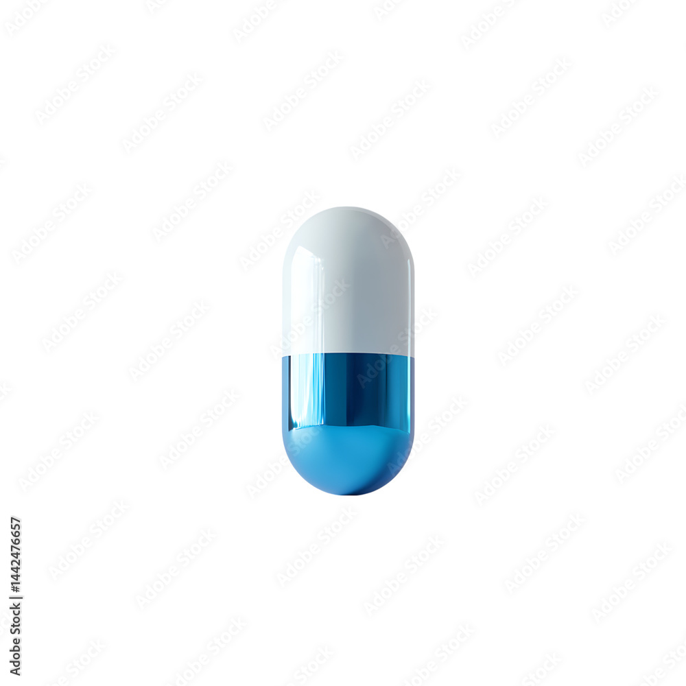 Blue and white capsule pill isolated on white background for medicine healthcare pharmacy and drug concept
Blue and white capsule pill isolated on white background for medicine healthcare pharmacy and drug concept