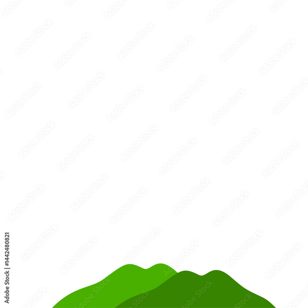 vector green mountains vector green mountains