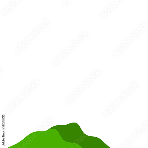 vector green mountains