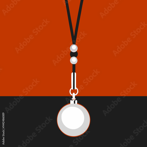 vector illustration of locket