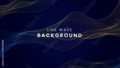 abstract blue wave background