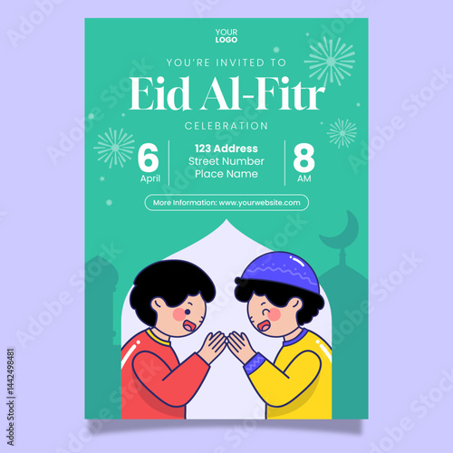 Muslim Poster Eid Al Fitr Celebration Muslim Mubarak Ramadan