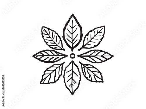 organic green manure agricultural farming line art design 