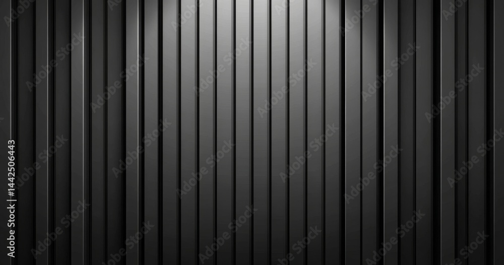 Luxury background and texture featuring black corrugated metal Luxury background and texture featuring black corrugated metal