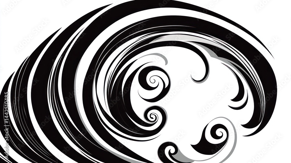 Fototapeta premium Abstract swirling design
