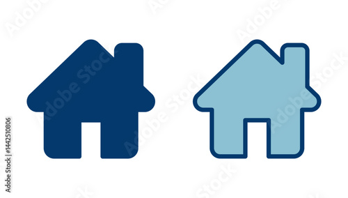 Home icon vector isolated on white background. House vector icon. Address
