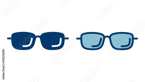 Glasses icon vector isolated on white background. Stylish Eyeglasses. Glasses vector. Optical concept