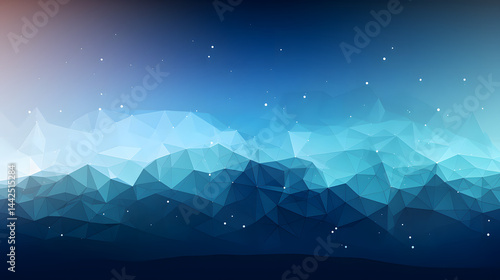 sky, night, landscape, sea, vector, nature, water, mountain, moon, illustration, star, winter, blue, snow, sun, mountains, light, ice, ocean, stars, underwater, christmas, cloud, art, design