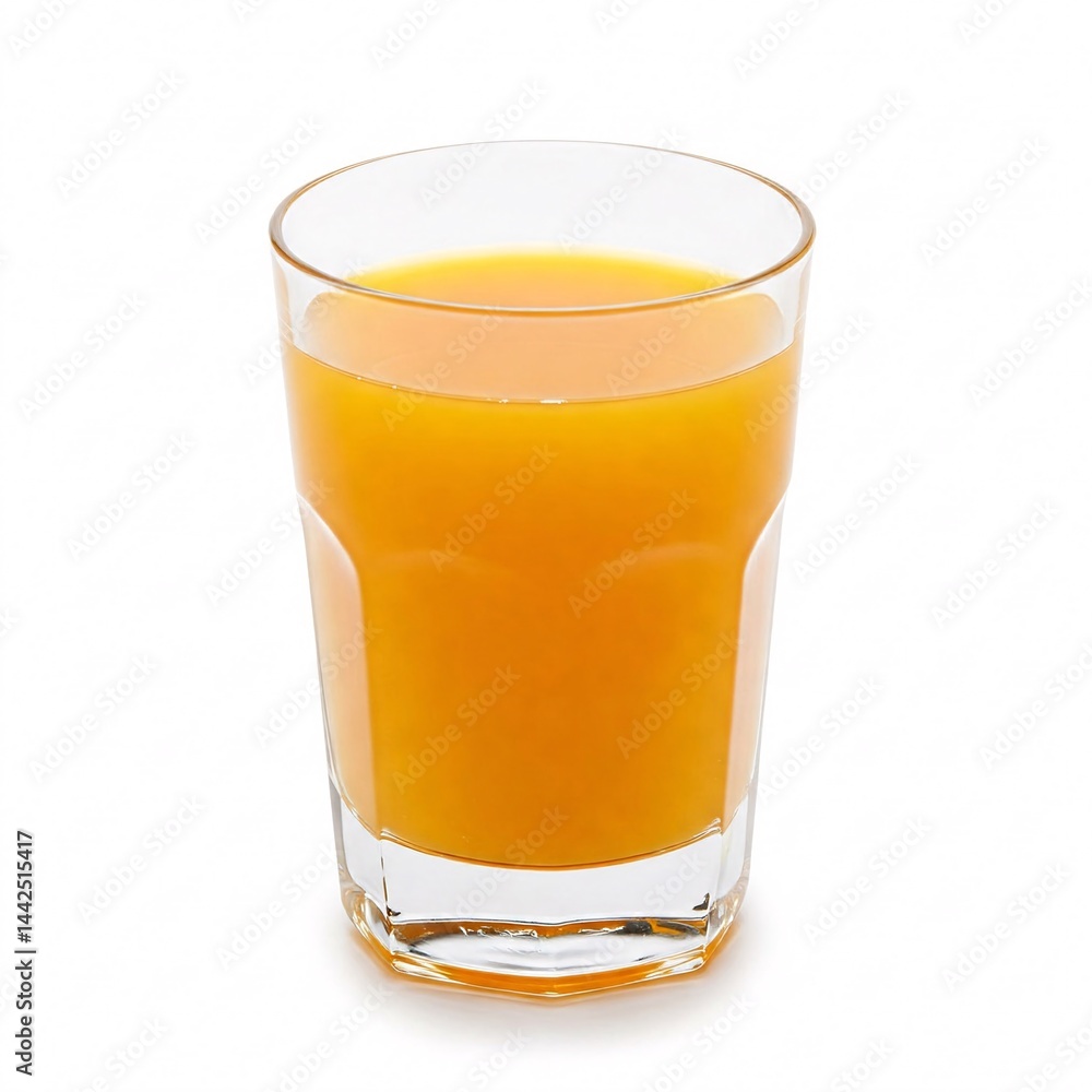 Glass of orange juice isolated on white background Glass of orange juice isolated on white background