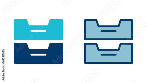 Archive folders icon vector isolated on white background. binders vector icon. Archive storage icon.