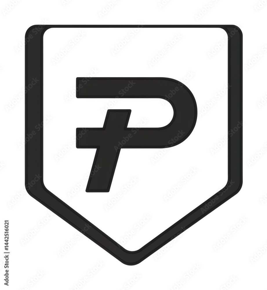 Obraz premium 白黒シンプルロゴ 大胆デザイン 印象的