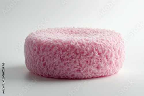 A pink sponge on white base
