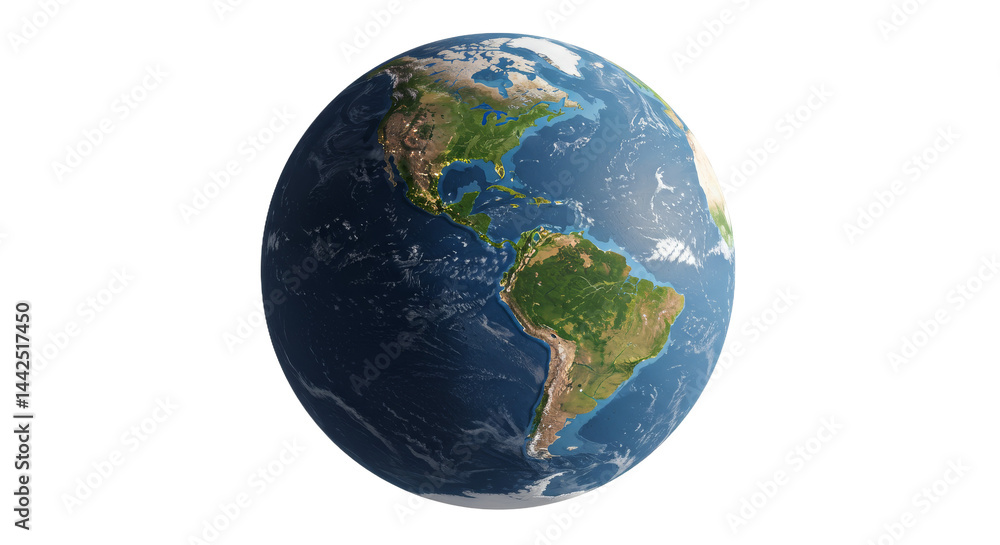 Planet showcases illuminated continents vast oceans Planet showcases illuminated continents vast oceans
