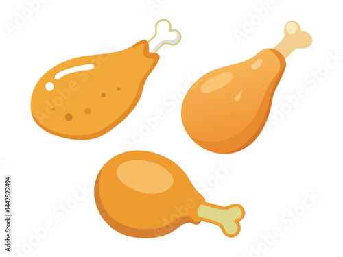 vector illustration of a filipino food Proben (Deep-Fried Chicken Proventriculus)