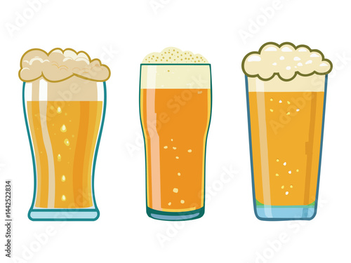 vector illustration of a filipino drinks San Miguel Beer (Popular Filipino Beer)
