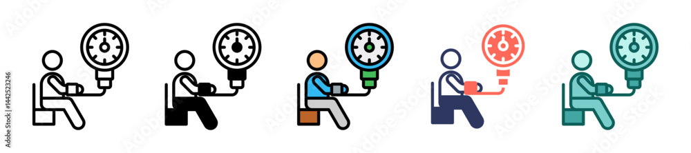 Blood Pressure multiple icon Blood Pressure multiple icon