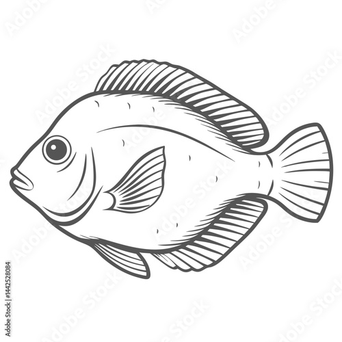 Tomi Tang Outline Vector Illustration