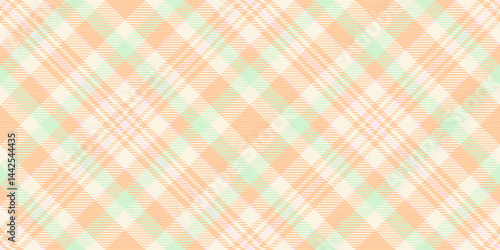 Pastel peach and mint green diagonal plaid pattern.  Perfect for textile design, wallpaper, scrapbooking, or website backgrounds.  Subtle, stylish, and evokes feelings of spring and serenity.