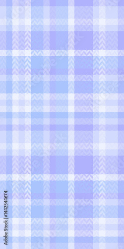 Romance texture vector seamless, checked check pattern background. Panjabi textile plaid fabric tartan in blue and light colors.