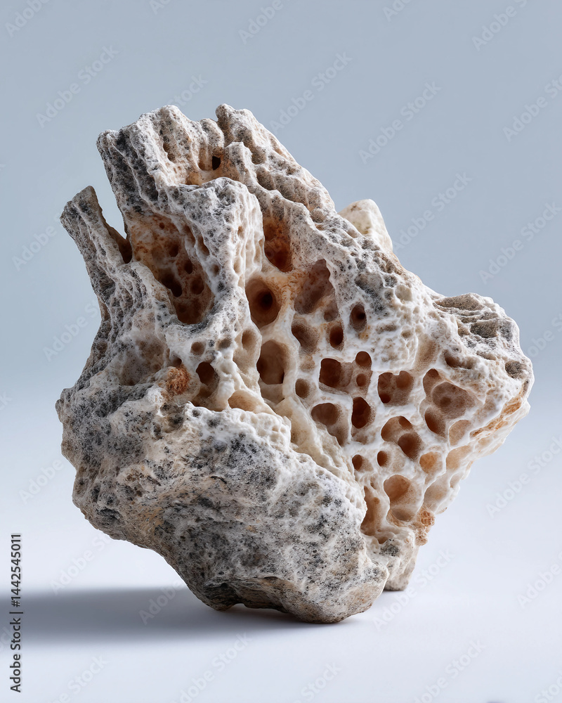 Obraz premium A large rock with holes in it