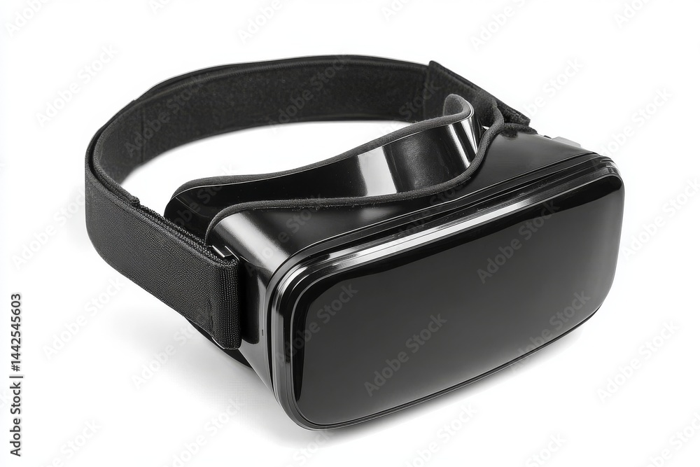 PNG image of a black VR glasses mockup set against a transparent background PNG image of a black VR glasses mockup set against a transparent background