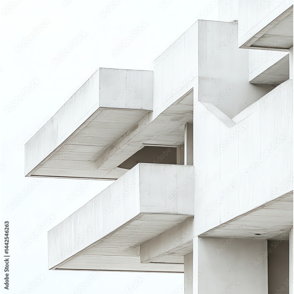 Obraz premium Modern Concrete Building Architecture