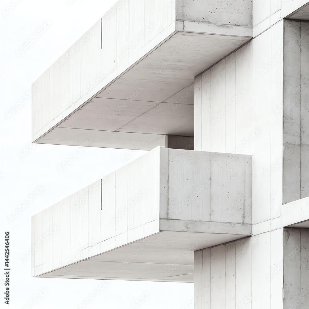 Obraz premium Modern Concrete Building Architecture