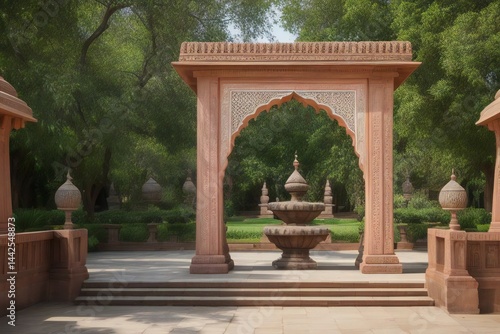Mughal Pichwai Garden
