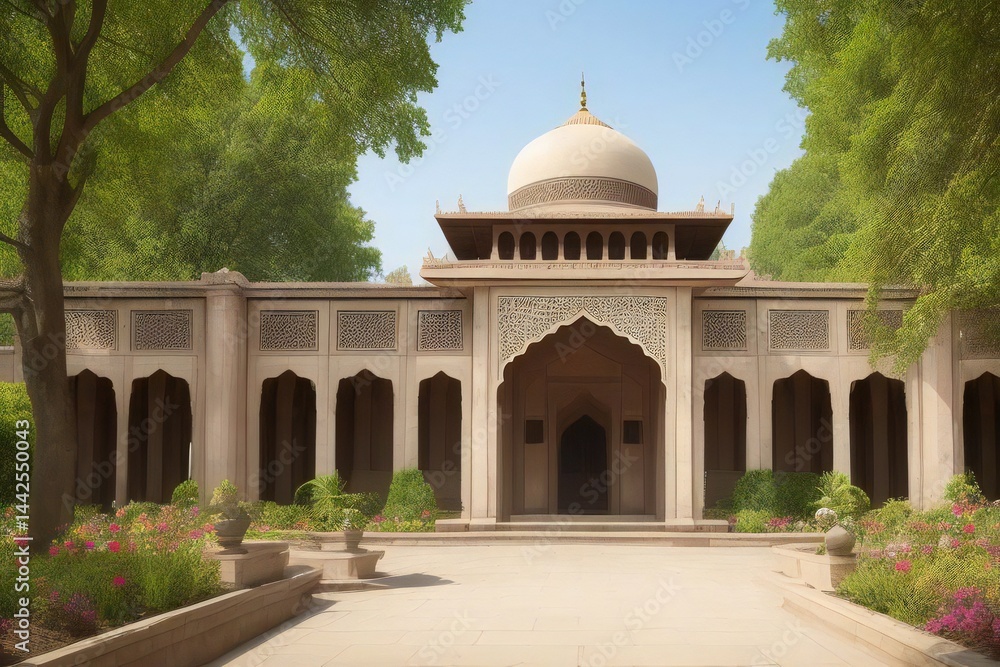 Fototapeta premium Mughal Pichwai Garden