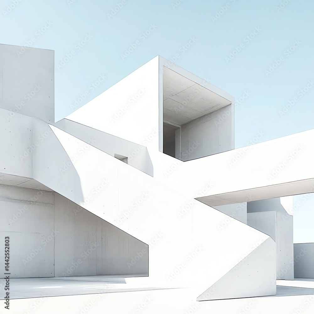 Modern White Architecture Building Design Modern White Architecture Building Design
