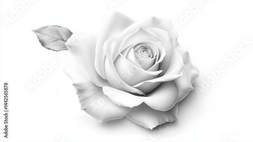 Elegant White Rose Bloom: Soft, Graceful Beauty white rose rose flower floral bloom blossom petals