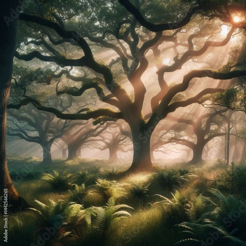 Oak Quercus virginiana var fu