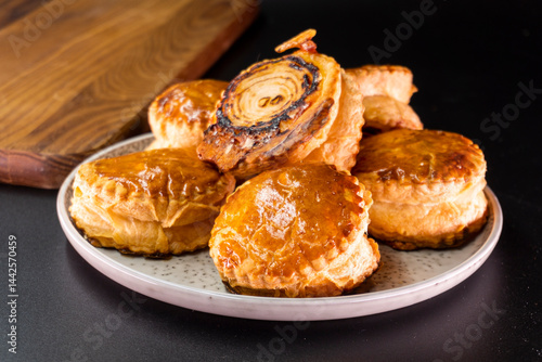 Wallpaper Mural Upside Down Onion Puff pastry Tart. Food. pastry Torontodigital.ca