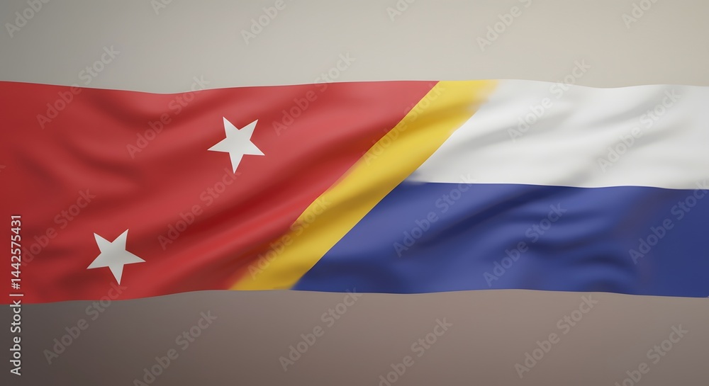 Fototapeta premium Flag with Stars and Stripes