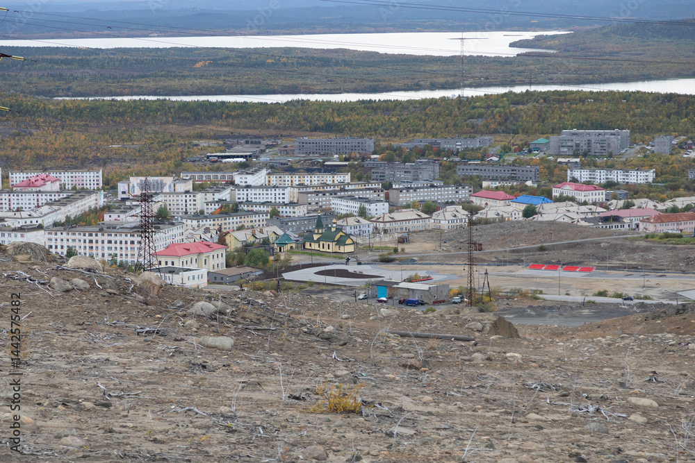 Nikel, a city in the Murmansk region on the border with Norway