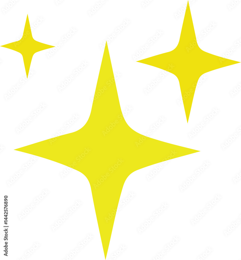 Sparkles, shiny, star icon, decoration, manga effects vector, yellow.eps Sparkles, shiny, star icon, decoration, manga effects vector, yellow.eps