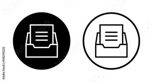 Archive folders icon logo design. Document vector icon. Archive storage icon.