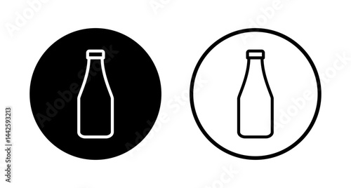 Bottle icon logo design. bottle sign and symbol