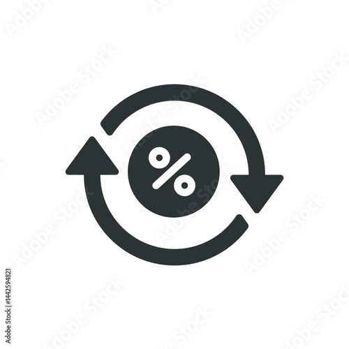 Loan icon. Solid glyph series icon