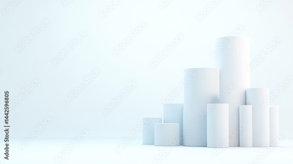 Fototapeta premium Abstract Cylindrical Composition