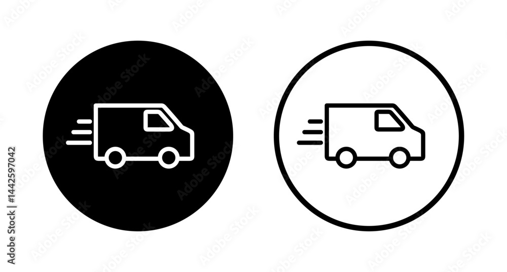 Delivery truck icon logo design. Delivery truck sign and symbol. Shipping fast delivery icon Delivery truck icon logo design. Delivery truck sign and symbol. Shipping fast delivery icon