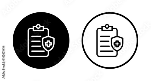 Medical insurance icon logo design. health insurance sign and symbol