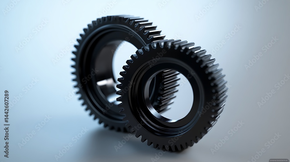 Interlocked gears Interlocked gears